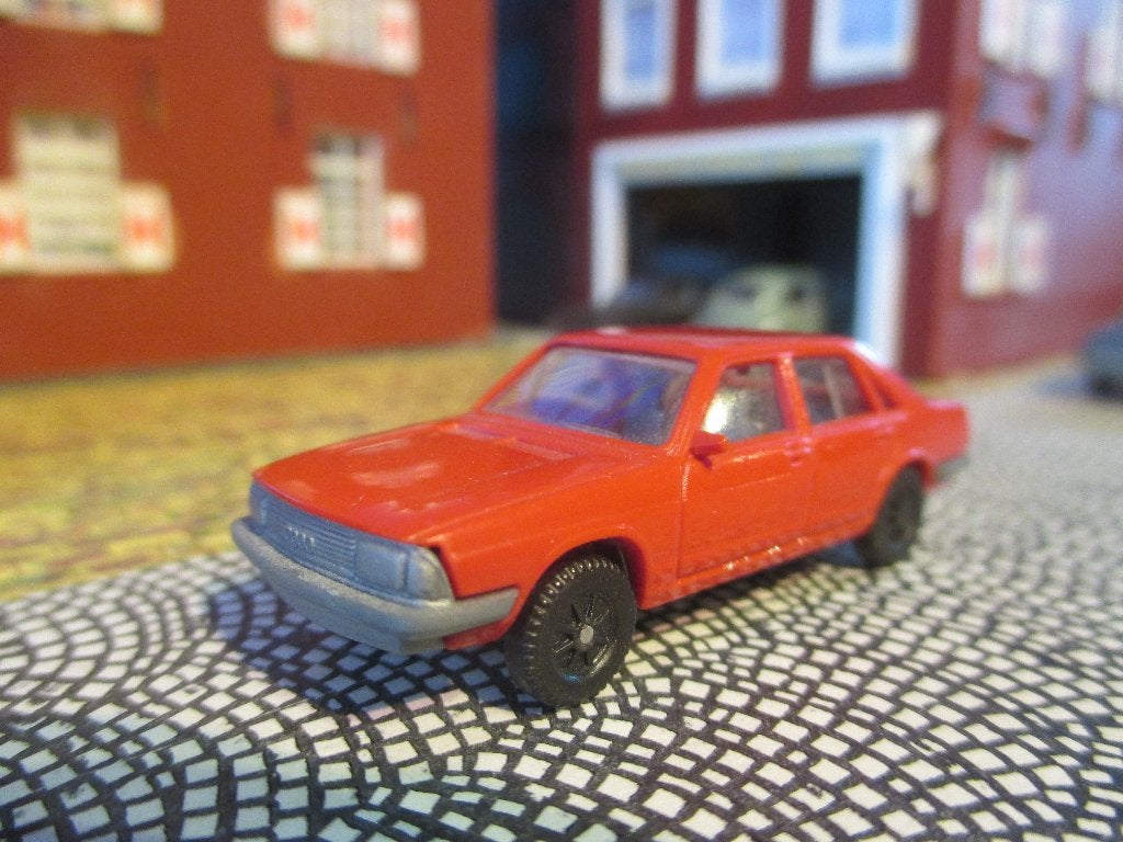 Audi 100 C2 - Fleischmann rood, Ophalen of Verzenden, Zo goed als nieuw, Auto, Overige merken