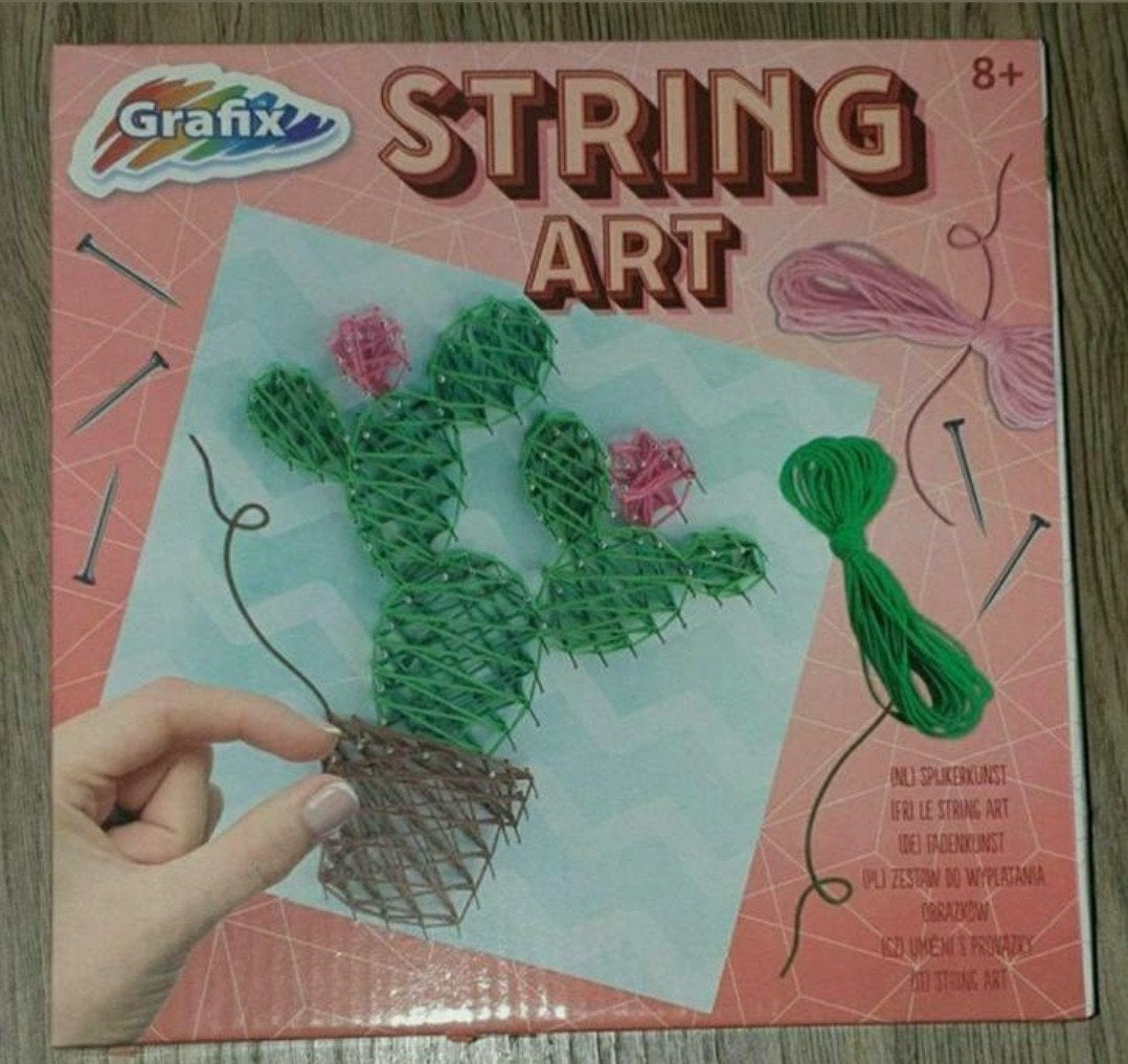 Grafix String Art Knutselset Cactus, Nieuw, Meerkleurig, Overige materialen, Overige merken