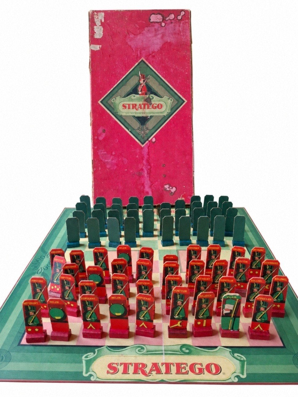 Vintage Stratego Bordspel, Hobby en Vrije tijd, Een of twee spelers, Ophalen of Verzenden, Gebruikt