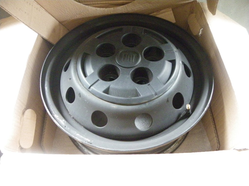 4x Fiat ducato stalen velg zwart 15", Ophalen