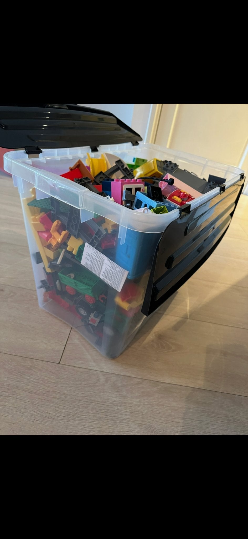 Grote bak vol diverse Duplo met veel trein onderdelen, Kinderen en Baby's, Speelgoed | Duplo en Lego, Ophalen, Gebruikt, Inclusief extra onderdelen