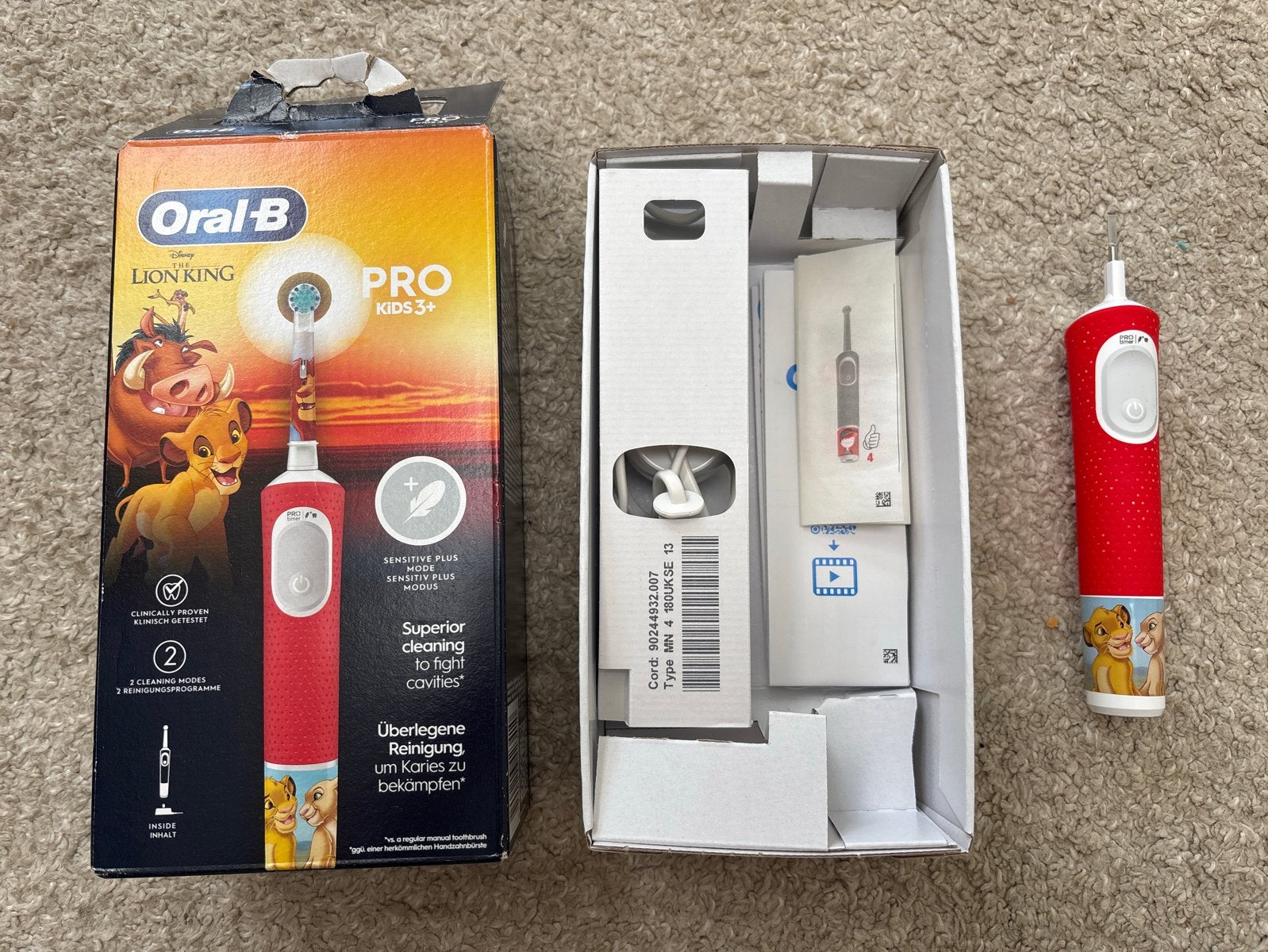 Oral-B Kids elektrische tandenborstel Disney Lion King, Ophalen, Gebruikt, Mondverzorging