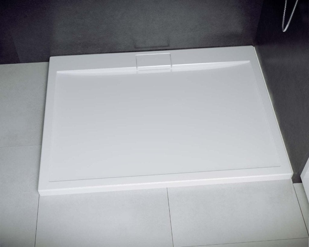 DOUCHEBAK 100x90 cm incl sifon, Ophalen, Nieuw, Wit