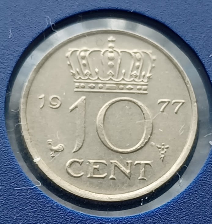 10 cent 1977 - Juliana FDC, Verzenden, Koningin Juliana, 10 cent, Losse munt