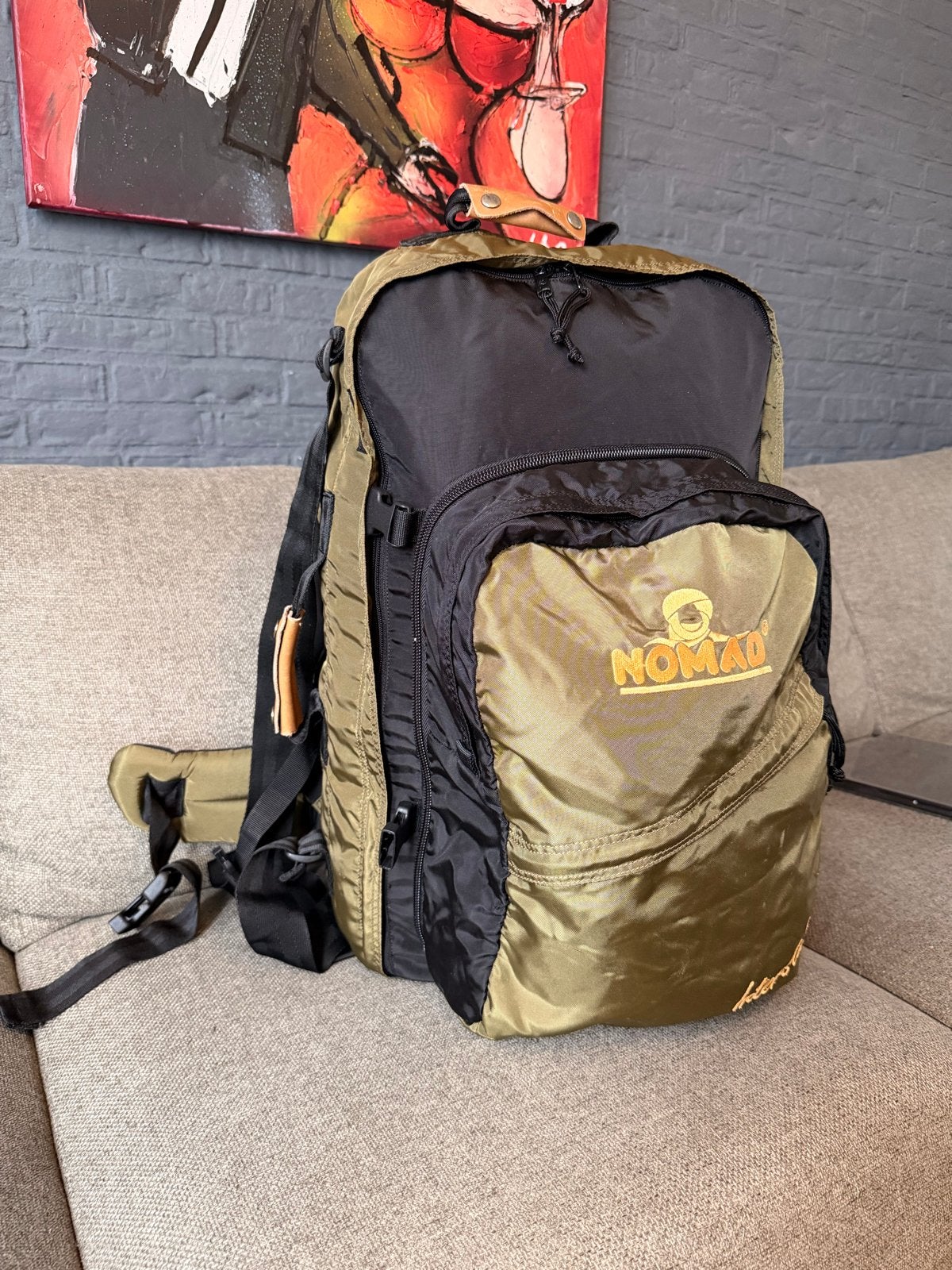 Nomad 3 in 1 BackPack 65L / 70L Kaki Zwart Groen, Ophalen of Verzenden, Zo goed als nieuw, Rugzak