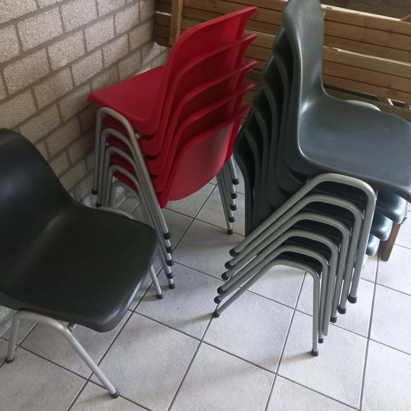 Partij diverse stoelen - ideaal voor project of evenement, Gebruikt, Ophalen of Verzenden, Vijf, Zes of meer stoelen, Divers, project
