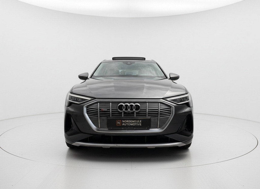 Audi E-TRON 50 QUATTRO  71KWH. 360, PANO, TREKHAAK, S LINE,, Auto's, Audi, Automaat, 71 kWh, Leder, 420 min
