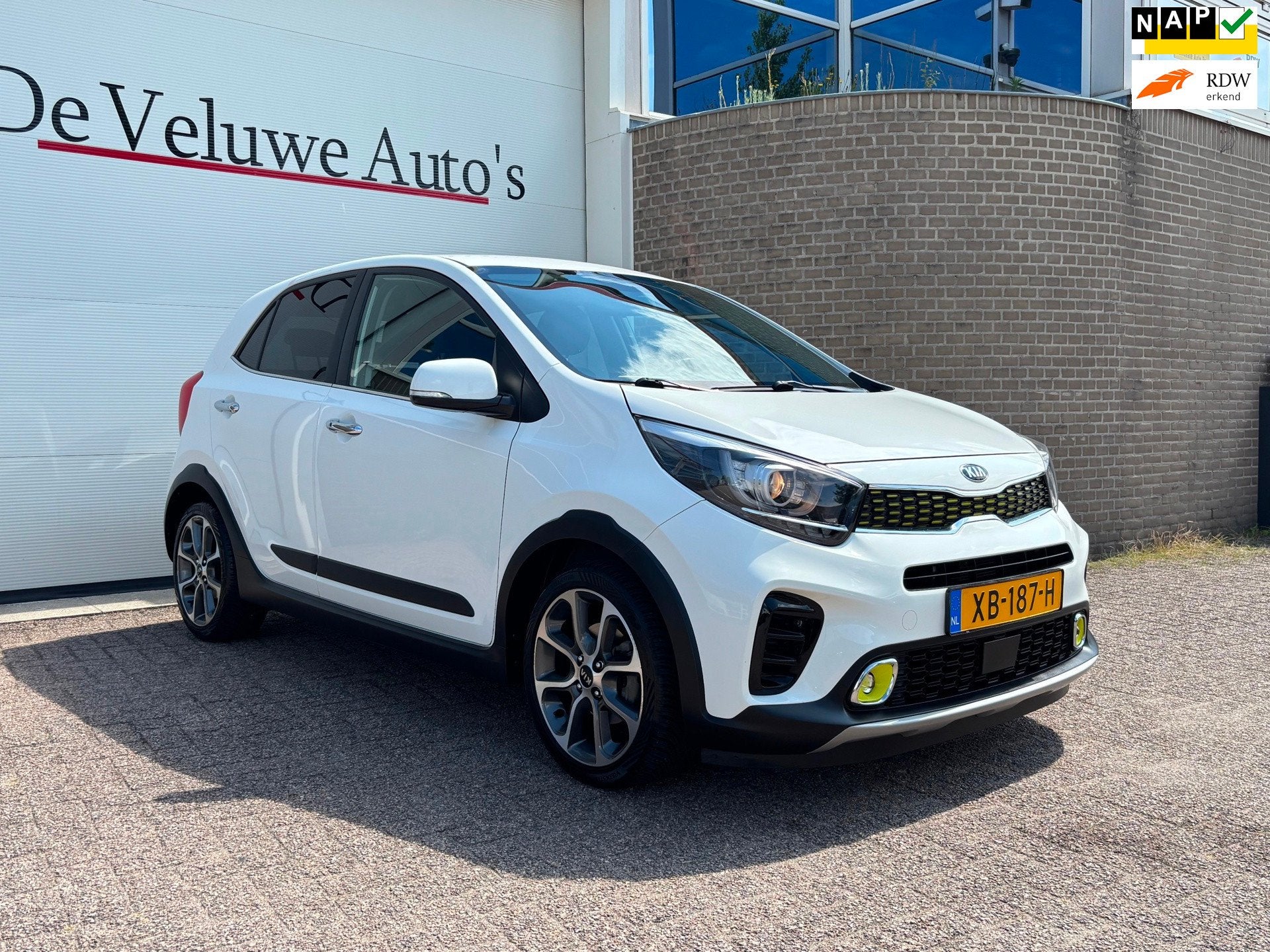 Kia Picanto 1.0 T-GDI X-Line|Camera|CarPlay|LED|Zuinig|Leder, Voorwielaandrijving, Gebruikt, 920 kg, 100 pk