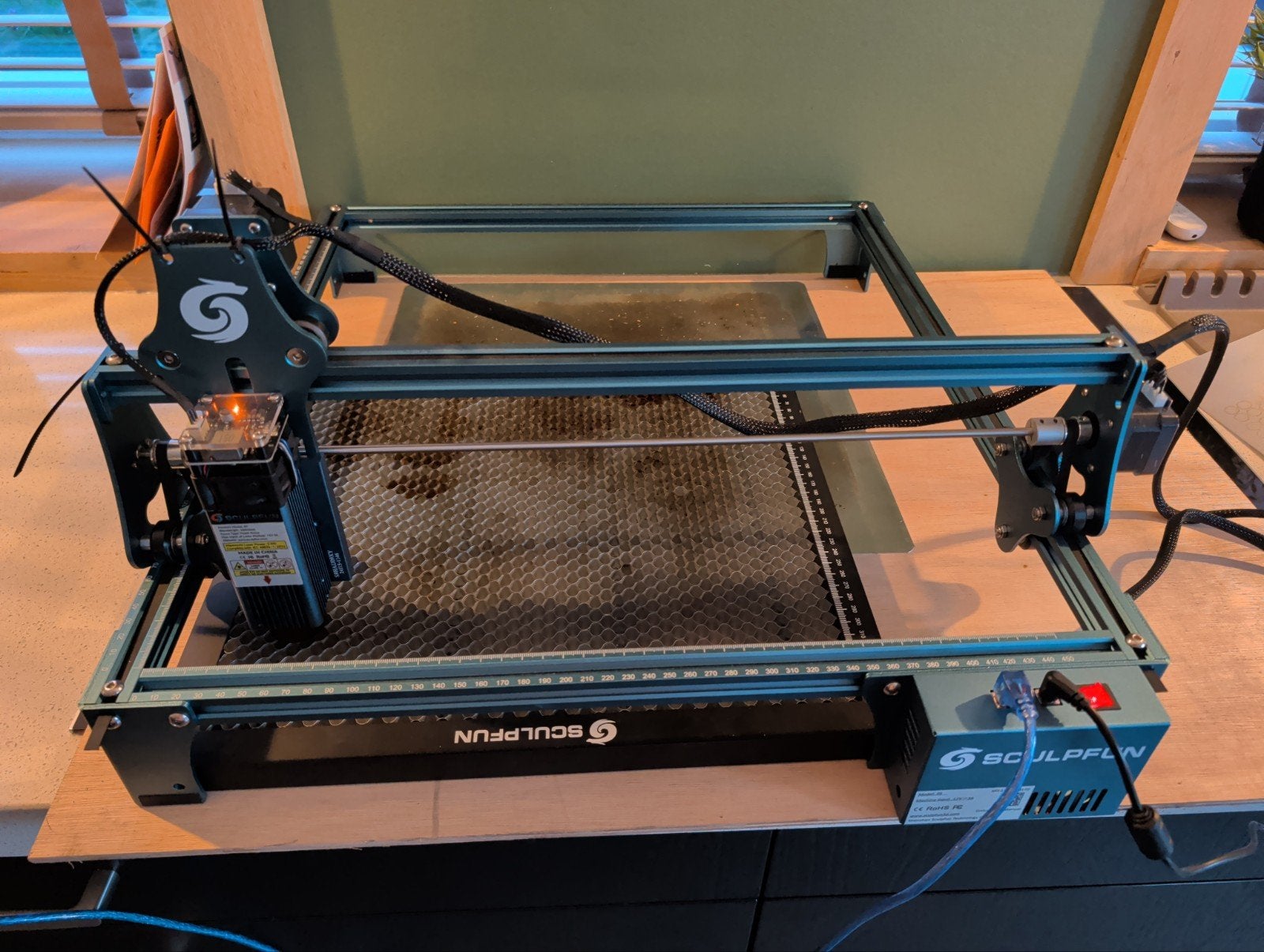 SCULPFUN S9 Lasergraveermachine - Zo goed als nieuw, Ophalen, Zo goed als nieuw