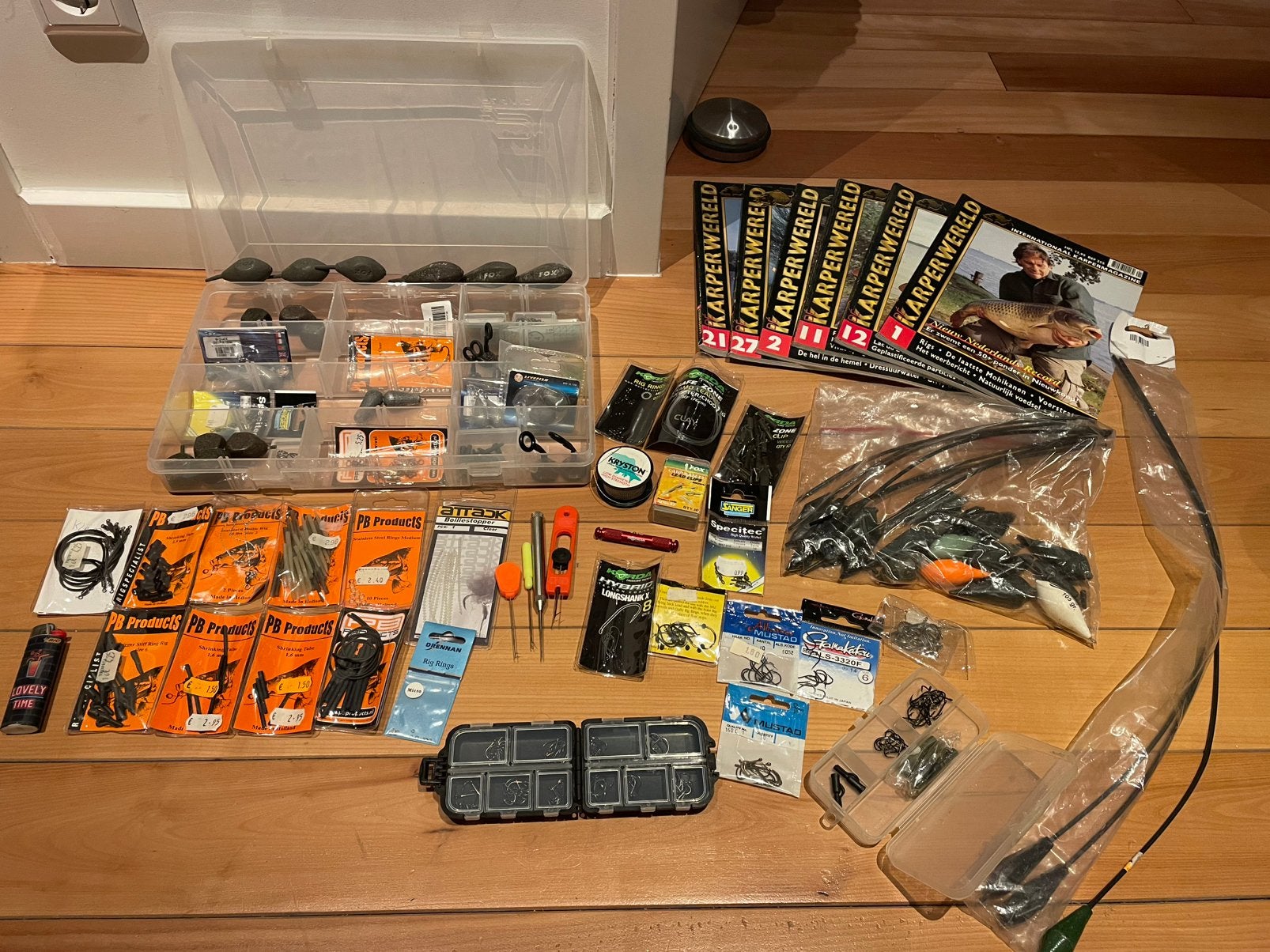Karper set aan vispullen PB Products, Fox enz, Watersport en Boten, Hengelsport | Karpervissen, Ophalen of Verzenden, Zo goed als nieuw