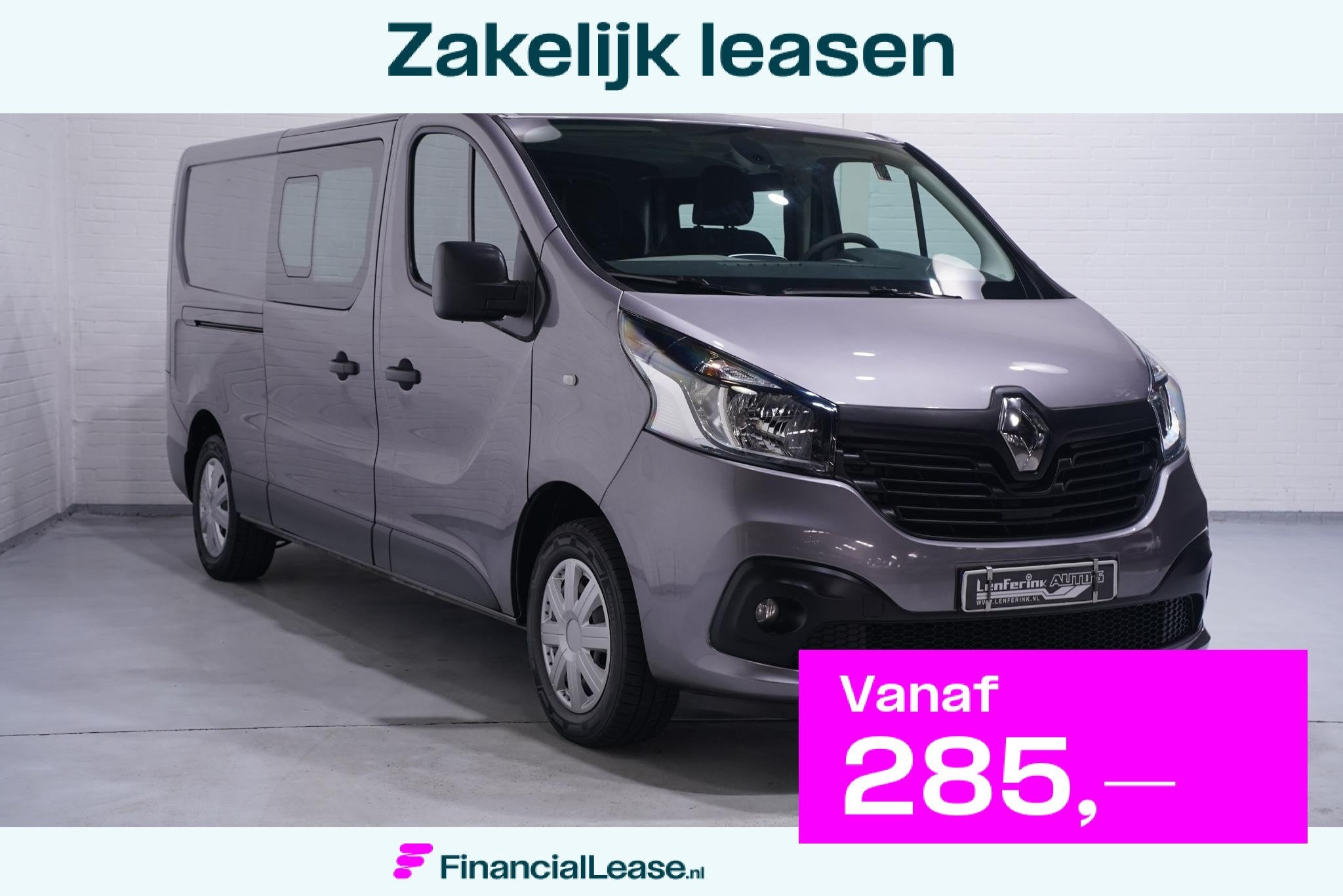 Renault Trafic 1.6 dCi 125 pk Dubbel Cabine L2 Navi, Trekhaa, Voorwielaandrijving, Gebruikt, 2000 kg, Bedrijf