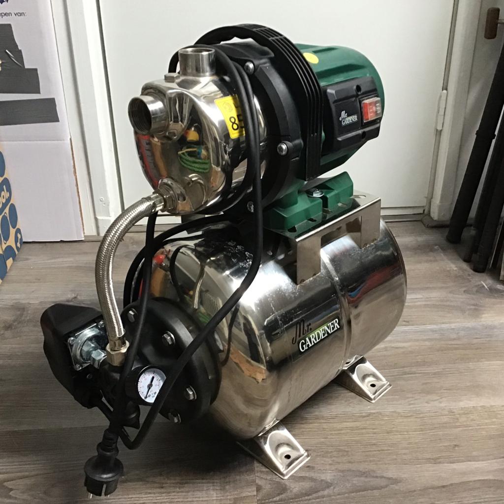 Mr. Gardener hydrofoorpomp HWW 3700 INOX, Tuin en Terras, Waterpompen, Ophalen of Verzenden, Zo goed als nieuw, Elektrisch, Hydrofoorpomp