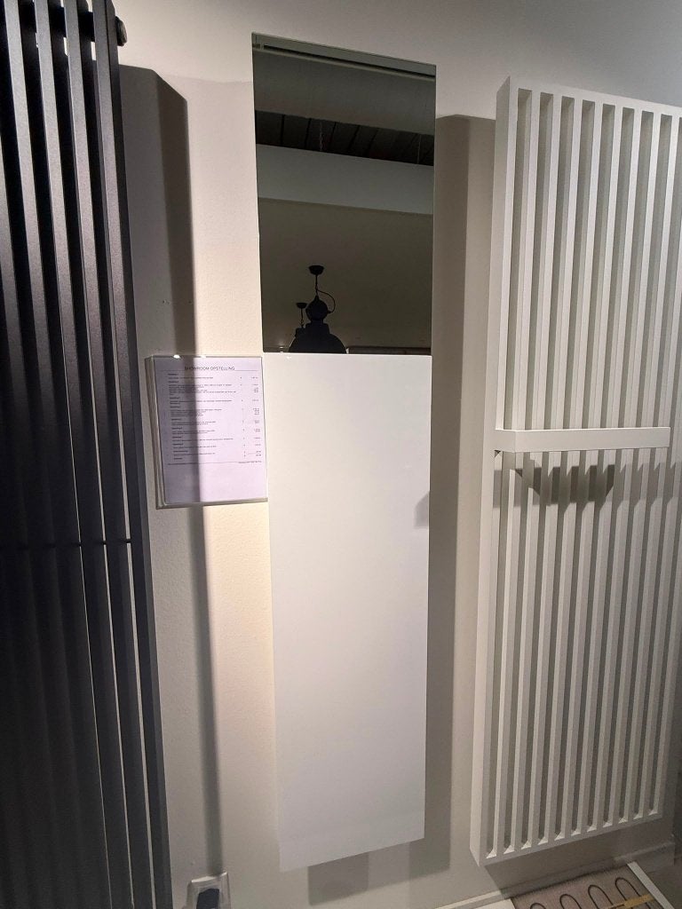 Instamat Designradiator Wit 171x35cmUniek Design met Glas, Ophalen, Minder dan 60 cm, Radiator, 80 cm of meer