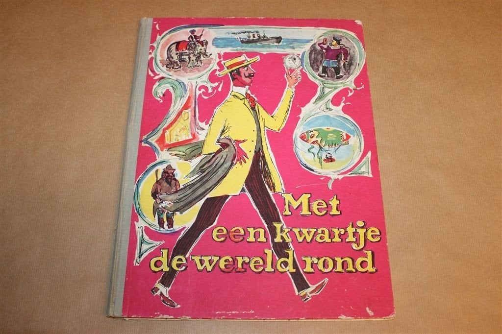 Met een Kwartje de Wereld Rond — Plaatjesalbum Co-op 1965, Ophalen of Verzenden, Gelezen
