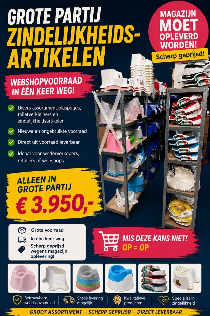 Voorraad webshop, eventueel met domeinnaam, Ophalen, Nieuw