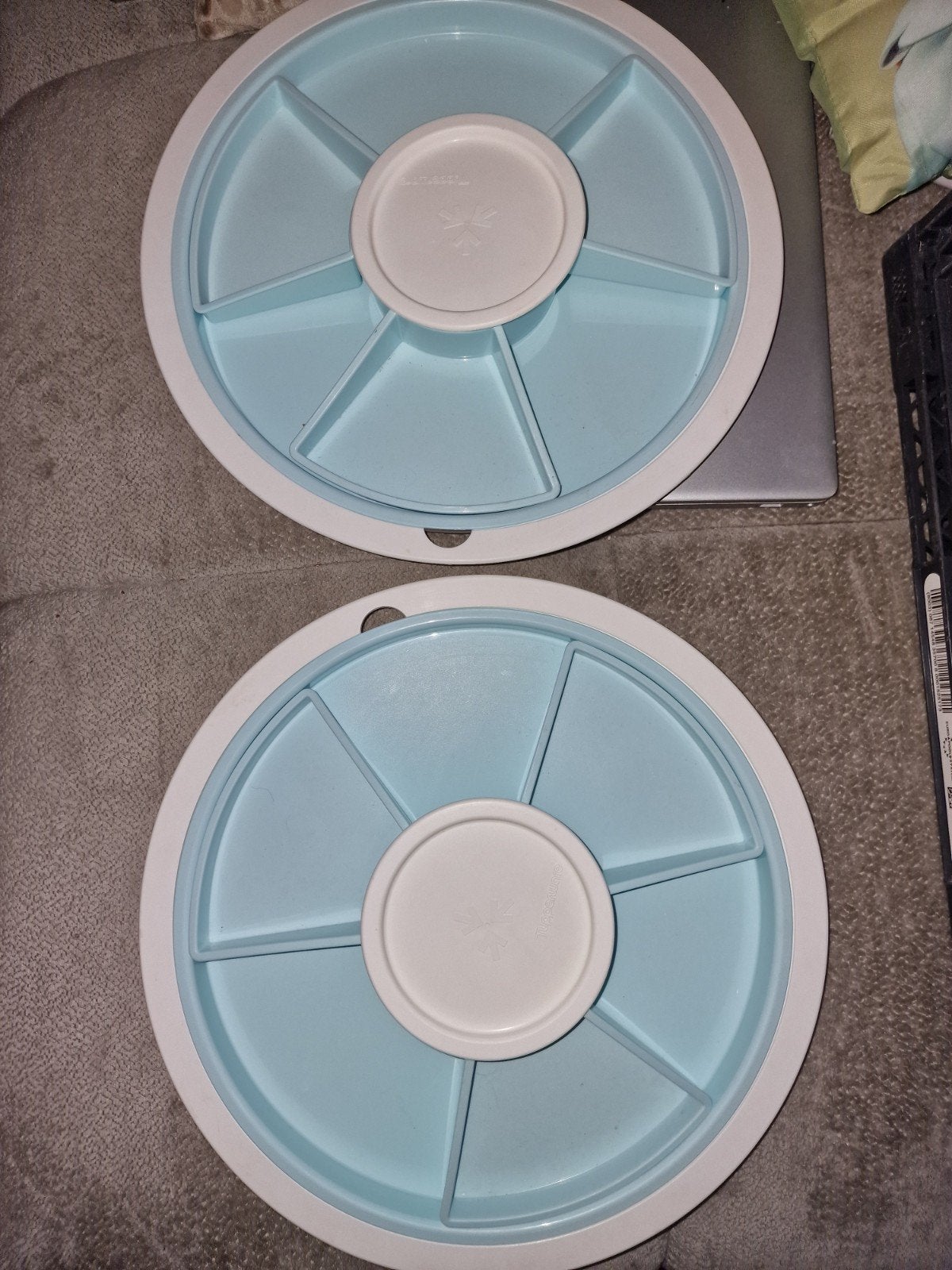 Tupperware Serveerwielen met vakken - 2 stuks, Ophalen of Verzenden, Nieuw