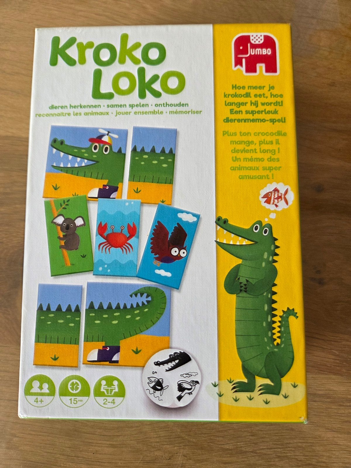 Kroko Loko - Leuk geheugenspel voor kinderen, Drie of vier spelers, Ophalen of Verzenden, Zo goed als nieuw, Jumbo