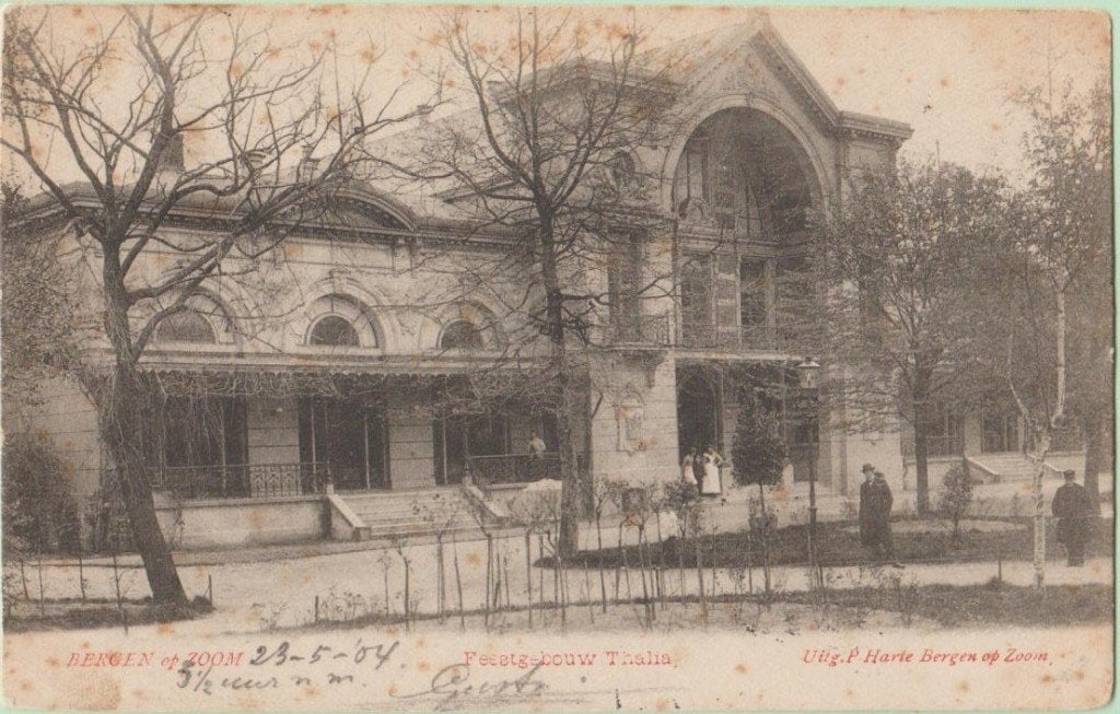 Bergen op Zoom Feestgebouw Thalia 1904., Ophalen, Voor 1920, Gelopen, Noord-Brabant