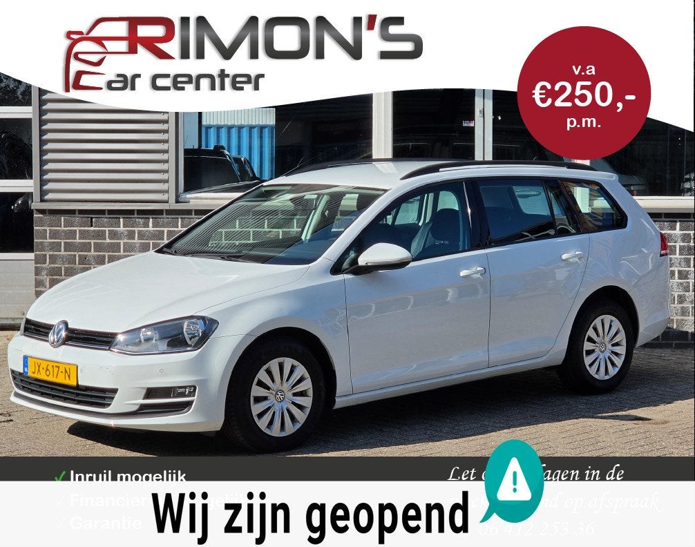 Volkswagen Golf Variant 1.6 TDI Aut Dealer Onderhouden 1 Ste, Auto's, Gebruikt, Euro 6, 4 cilinders, 700 kg
