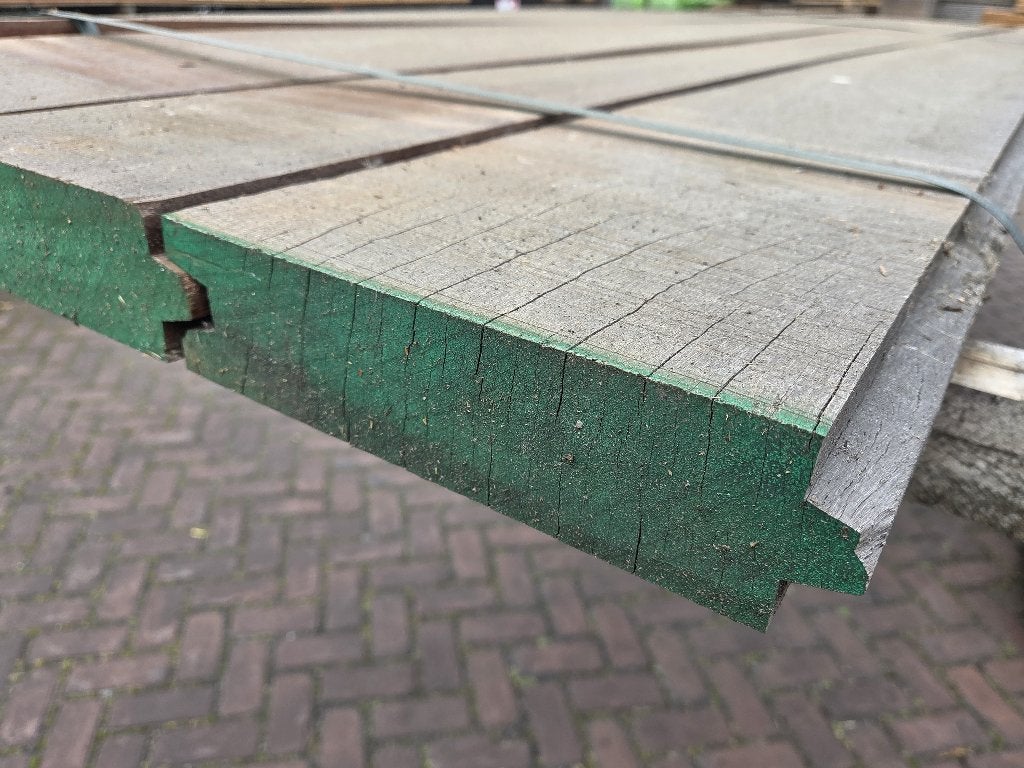 3.9 m2 Azobé hardhouten damwand 6 cm dik - nr: DW74, Tuin en Terras, Palen, Balken en Planken, Ophalen, 250 cm of meer, Planken