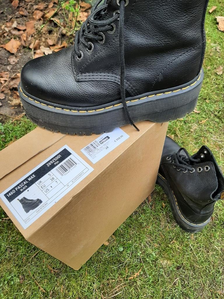 Dr Martens Pascal Max laarzen maat 38, Verzenden, Zwart, Dr. Martens, Zo goed als nieuw