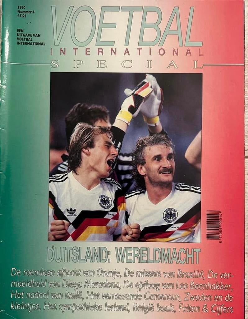 Voetbal International (VI) Special 4/1990 Duitsland wint WK, Ophalen of Verzenden, Gelezen, Sport en Vrije tijd