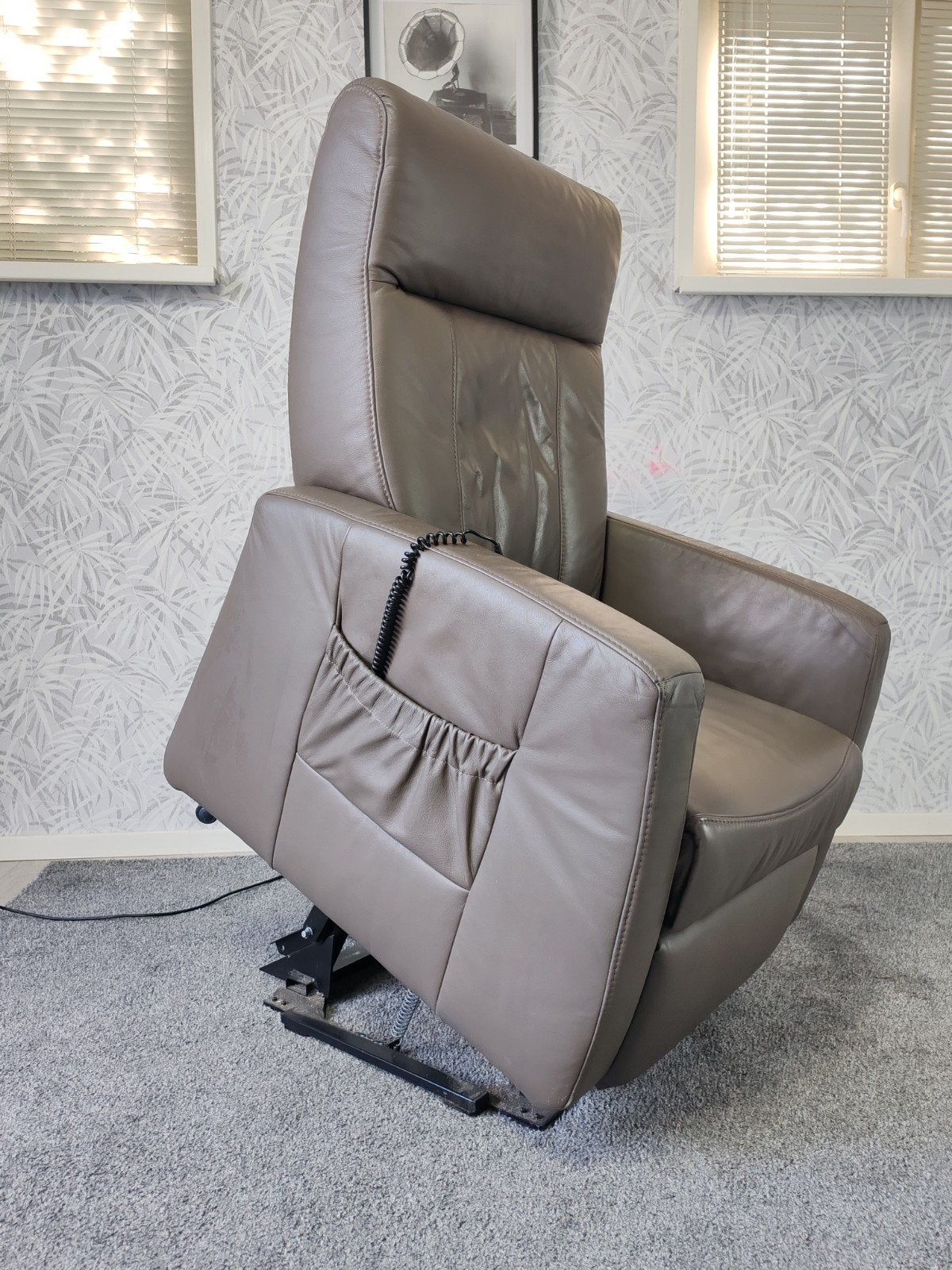 Himolla Senator leren sta op stoel relax fauteuil, Huis en Inrichting, Info@himolla.nl, Modern, Comfort, Ophalen of Verzenden