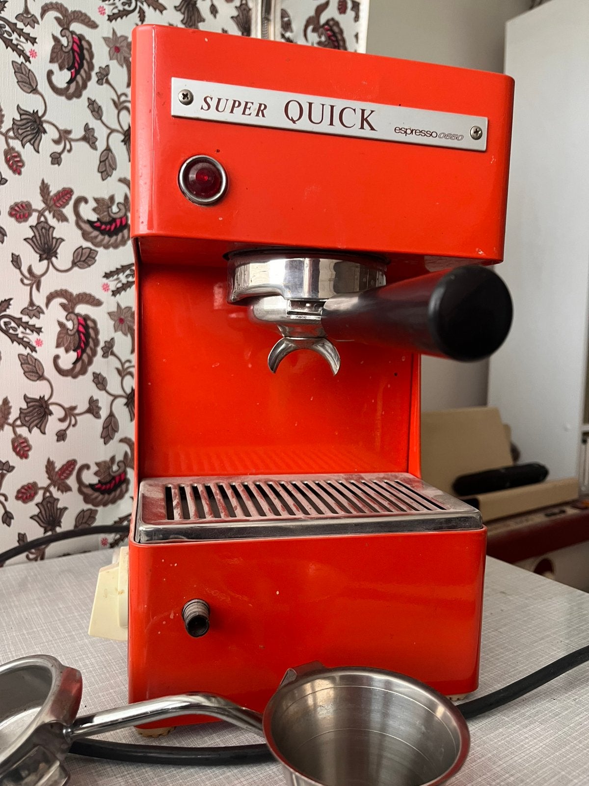 Vintage Super Quick Espresso Color Koffiezetapparaat, Gebruikt, Espresso apparaat, Gemalen koffie, 1 kopje
