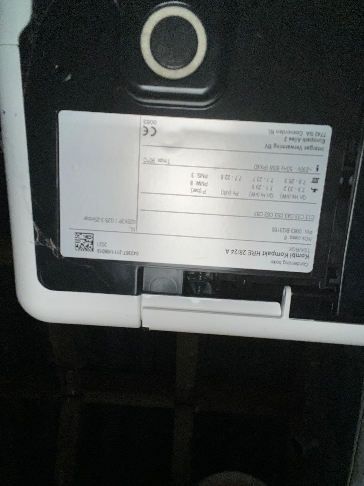 Intergas Kombi Kompakt 28/24 A CV-ketel uit 2021, Ophalen, Zo goed als nieuw, Cv-ketel of Combi-ketel, Hoog rendement (Hr)