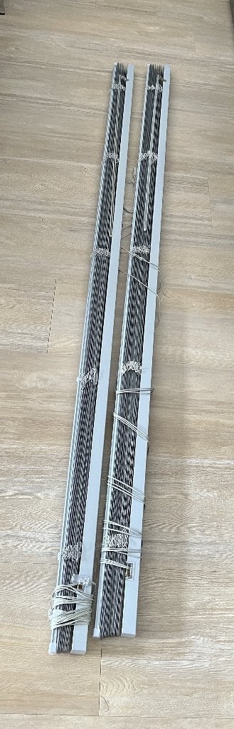 Aluminium Jaloezie Jade Lichtgrijs 25mm 180x175 cm, Ophalen, Jaloezie, Gebruikt, Kwantum