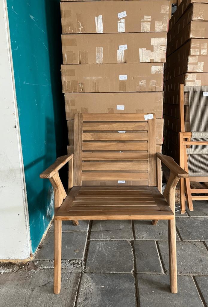 Raw Materials Tuinstoel Odin Teak | Van €299, nu, Raw Materials, Raw Materials, Teakhout, Nieuw