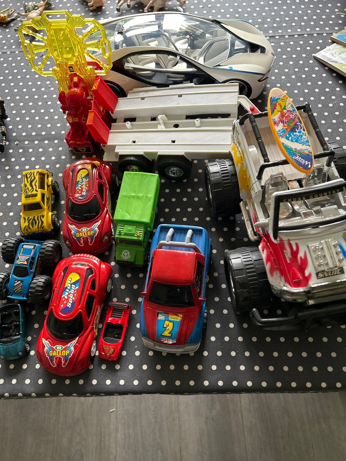 Grote collectie plastic speelgoedauto's en voertuigen, Ophalen of Verzenden, Gebruikt
