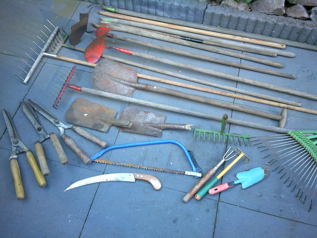 Tuingereedschap, Ophalen, Gebruikt