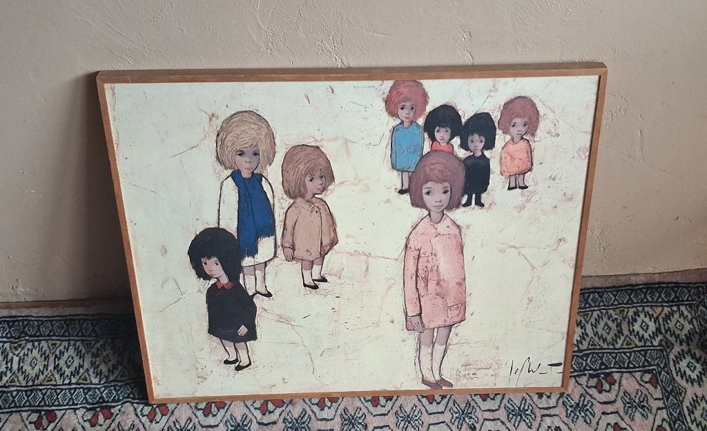 Poster met lijst Jef Wauters, Gebruikt, Met lijst, A4 of kleiner, Rechthoekig Liggend