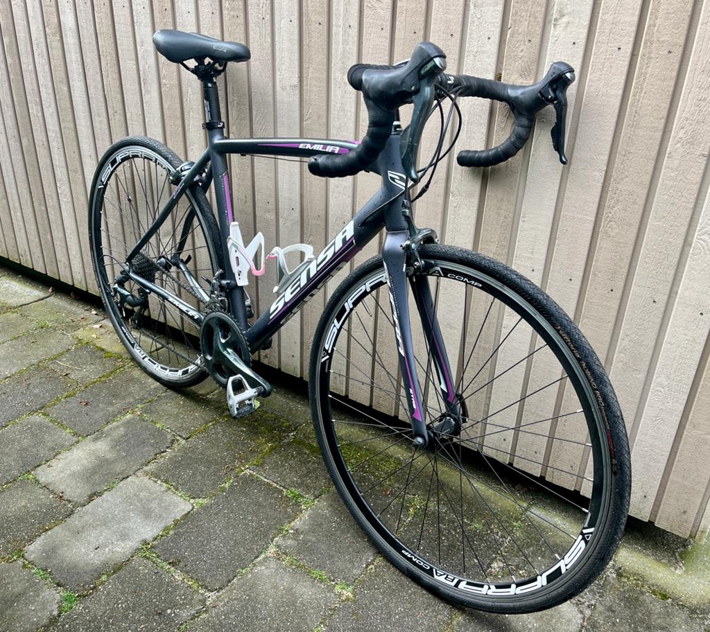 Sensa Emilia racefiets, Fietsen en Brommers, Fietsen | Racefietsen, 28 inch, Velgrem, Aluminium, 49 tot 53 cm