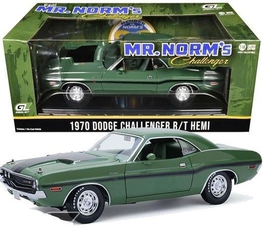 Dodge Challenger R/T 1970 426 Hemi (Mr.Norms) Groen 1-18 Gre, Overige merken, Tschuiten@hotmail.com, Duitsland, Auto