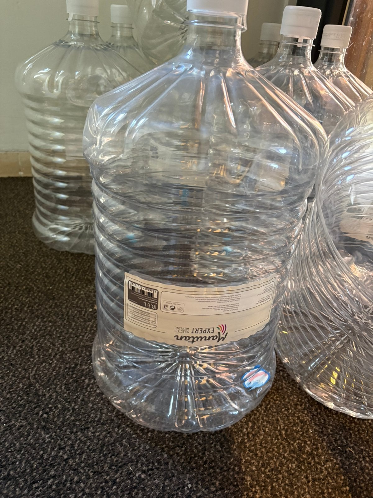 Waterfles 18,9L gratis, Ophalen, Zo goed als nieuw