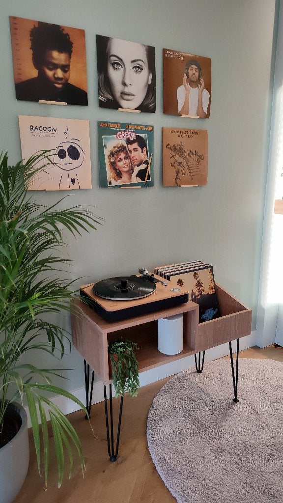 LP Meubel voor Platenspeler – Handgemaakt – Vinyl Kast, Ophalen, Nieuw, Minder dan 150 cm, Minder dan 100 cm