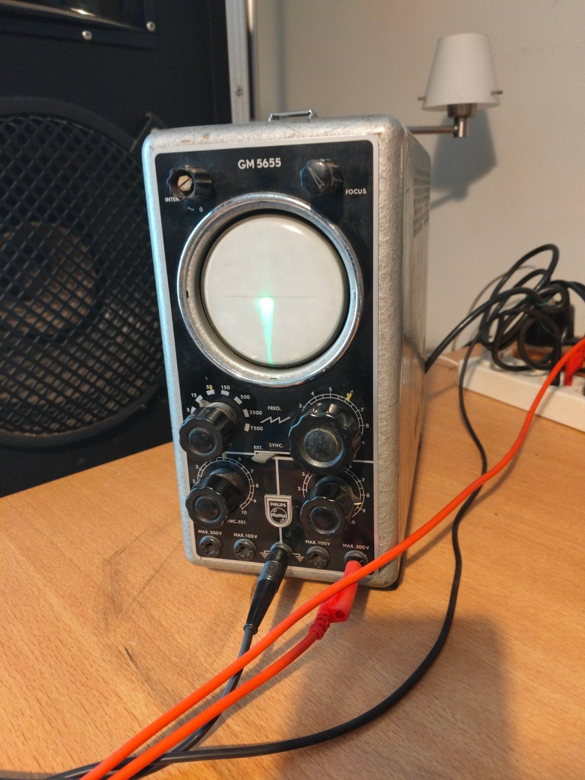 Philips GM5655 oscilloscoop - defect, Ophalen of Verzenden