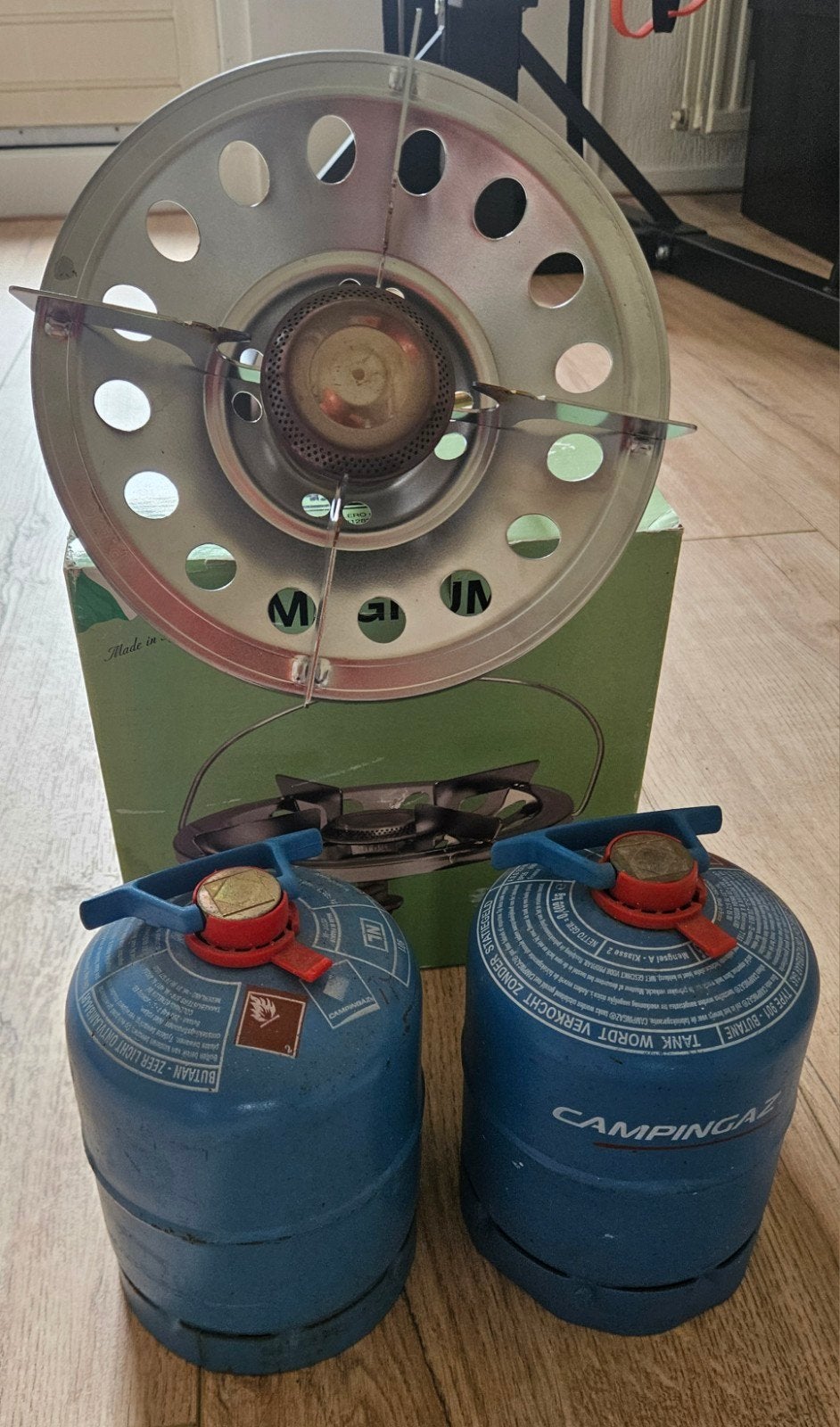 Campinggaz 901 flessen met brander., Ophalen, Nieuw