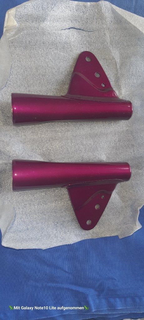 Yamaha FS1/ koplampbeugel (Popcicle Purple;french model), Verzenden