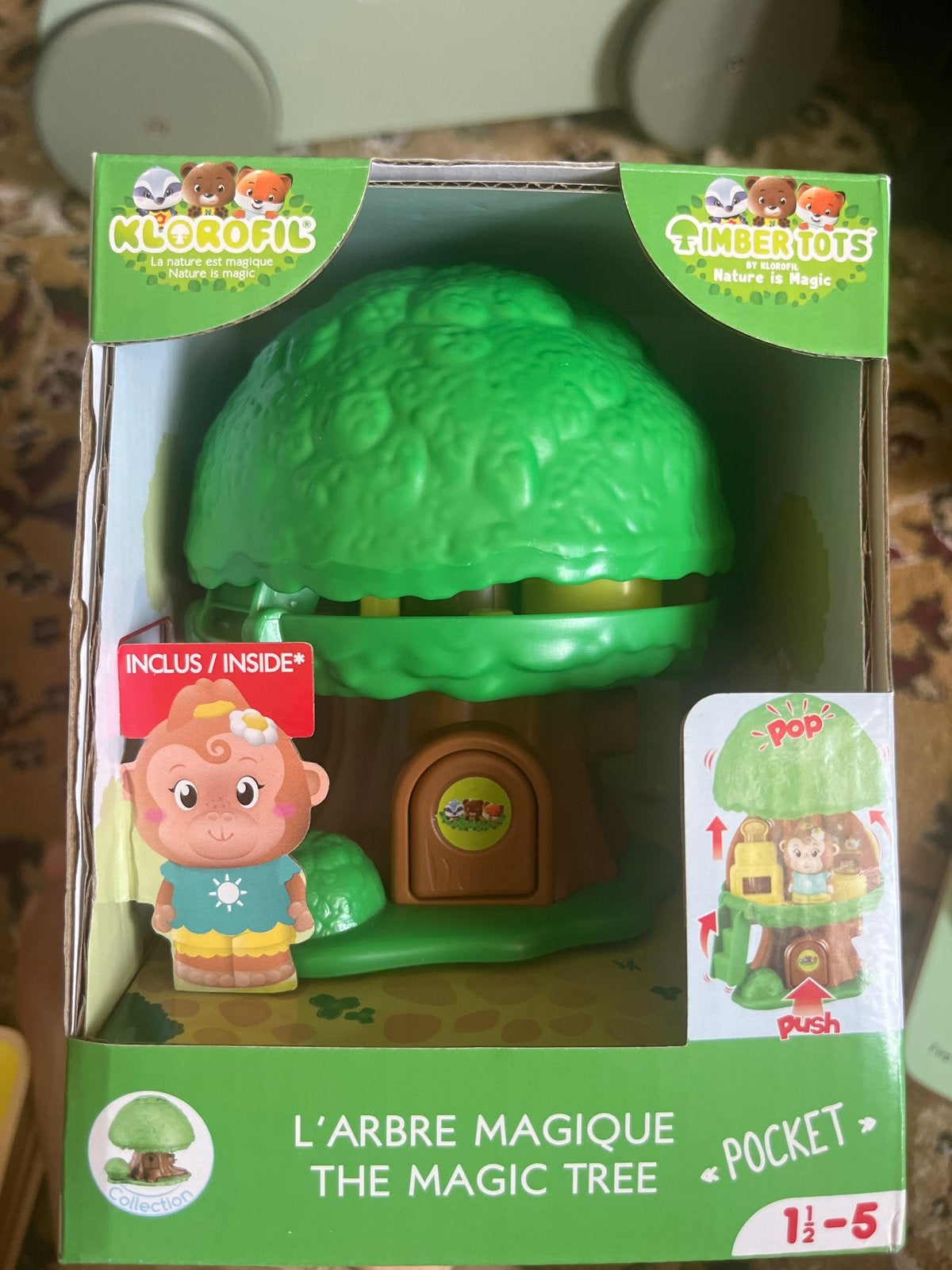 Klorofil Timber Tots Magische Boom met Figuur, Ophalen, Nieuw, Jongen of Meisje