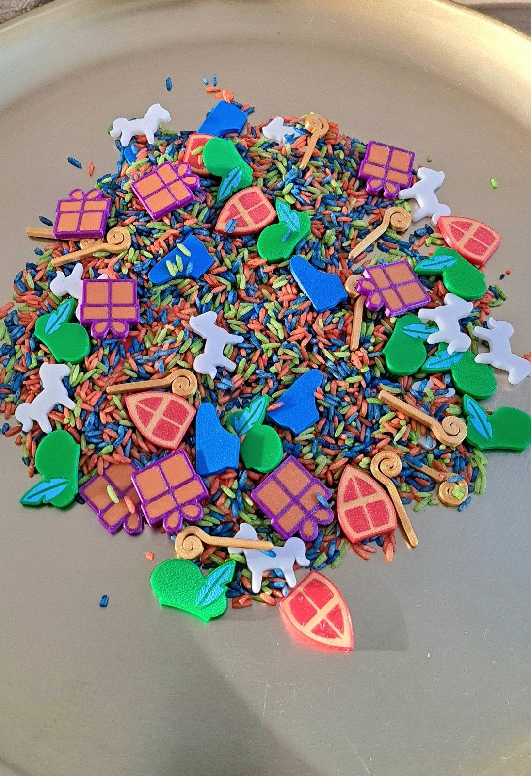 Leuke Sinterklaas confetti mix sensorisch spel, Ophalen of Verzenden, Nieuw, Ontdekken