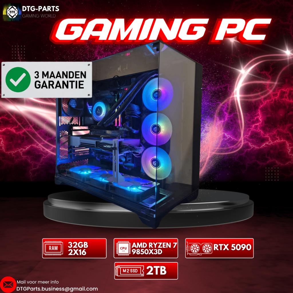 Gaming PC // RTX 5090 & AMD 7 9850X3D, Ophalen, 7604 HM, 32 GB, DTGParts.Business@gmail.com