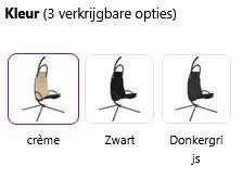 Hangstoel + standaard zwart swing schommelstoel GRATIS BZRGD, Huis en Inrichting, Stoelen, Verzenden, Zwart, Zo goed als nieuw