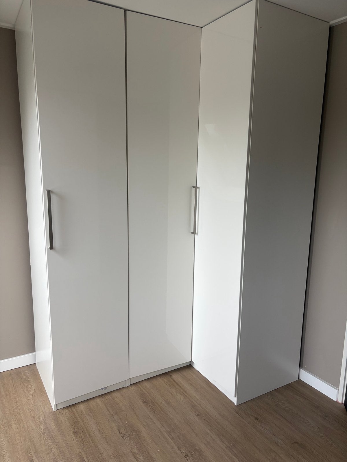 Witte IKEA Pax kast met deuren en planken, Huis en Inrichting, Ophalen, Overige materialen, Gebruikt, 200 cm of meer
