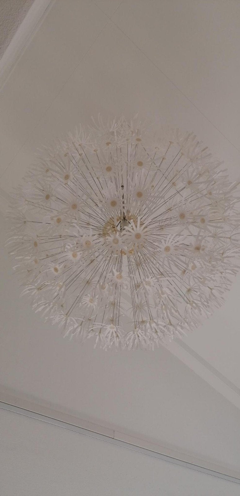 Ikea Maskros groot, Huis en Inrichting, Ophalen, Hanglamp, Zo goed als nieuw, Wit