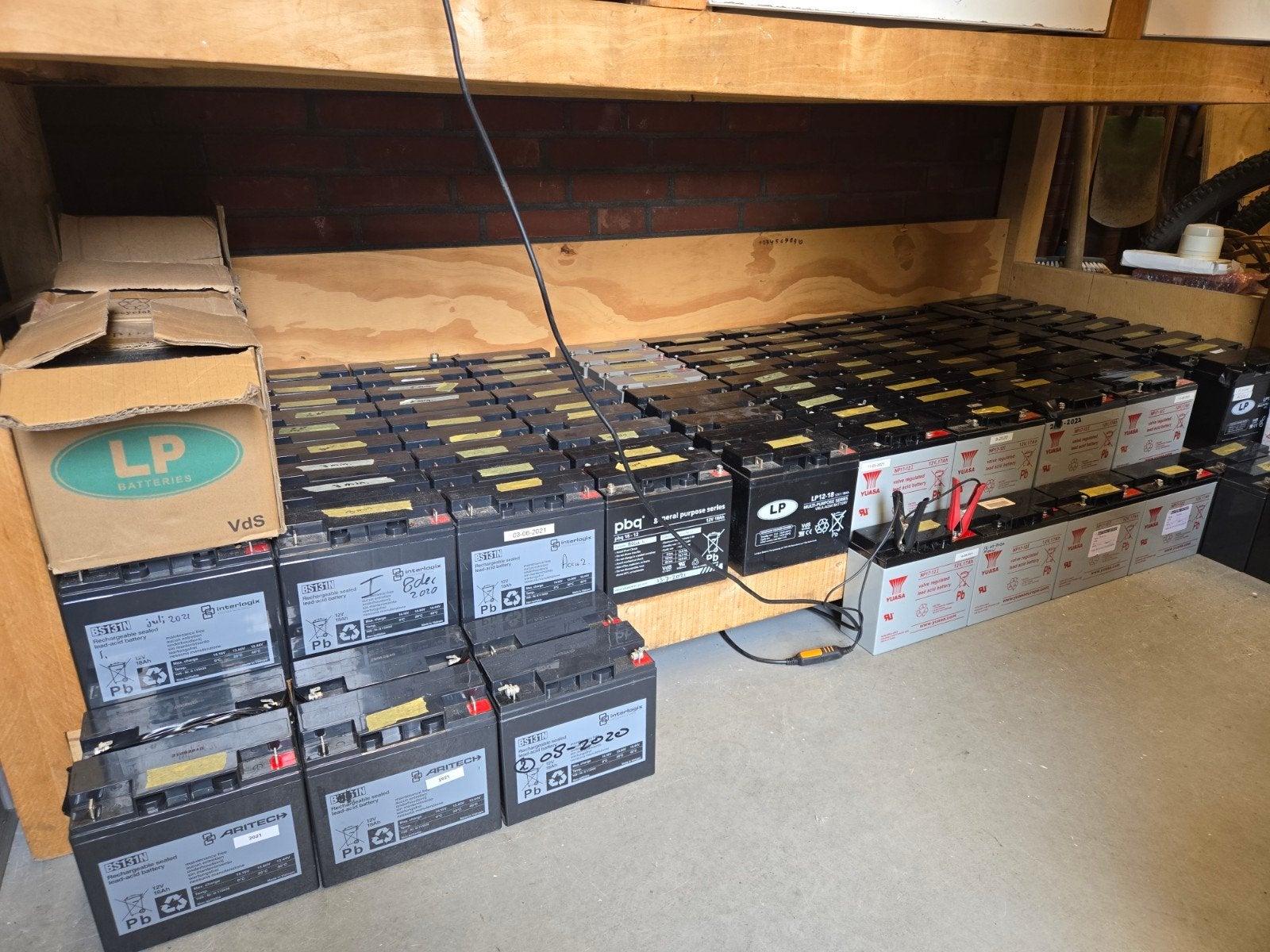 Accu 12v 17Ah/18Ah/Thuisaccu/Thuisbatterij, Ophalen, Gebruikt, Detector, Sensor of Melder, Rook