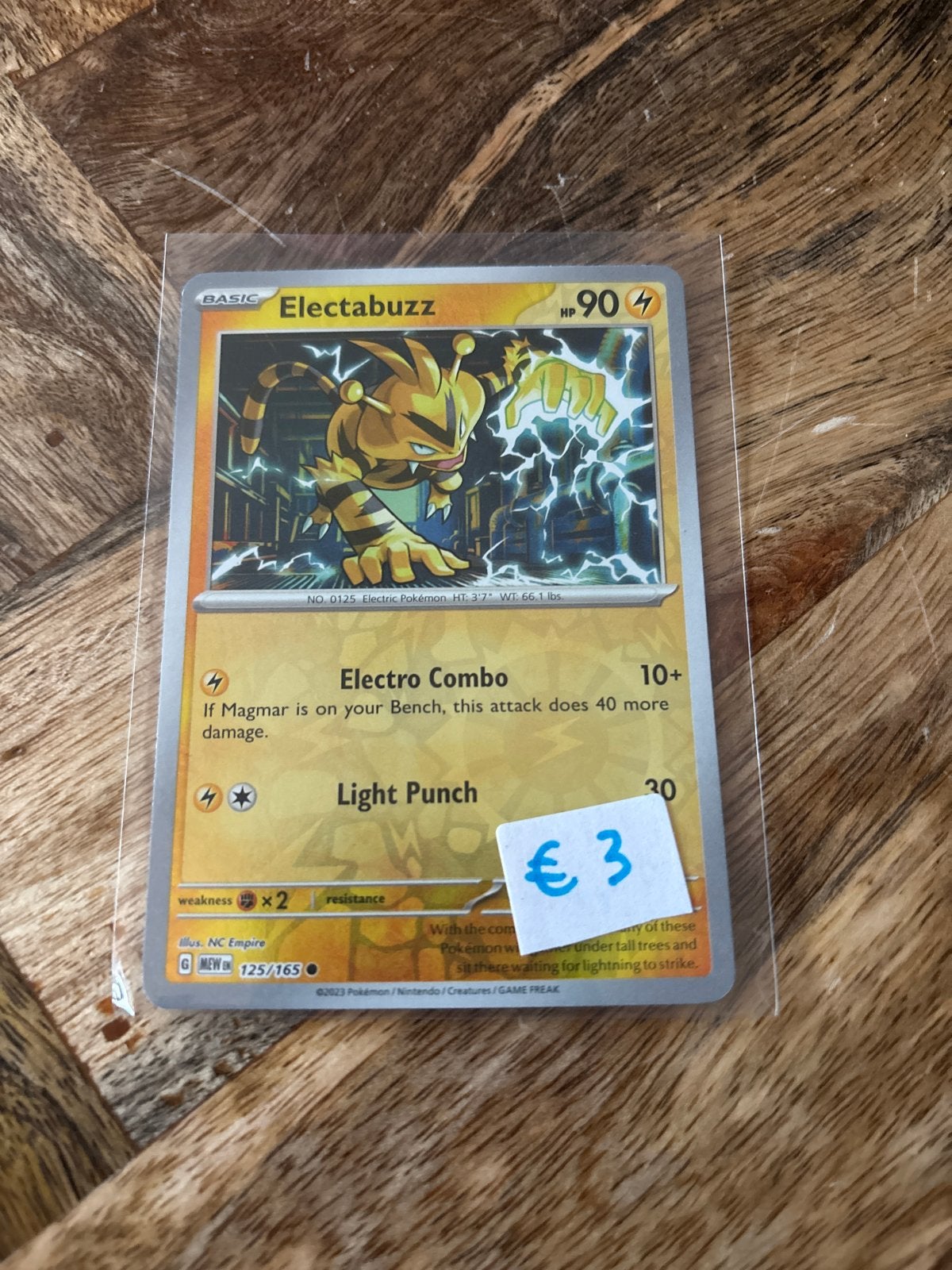 Pokémon Kaart: Electabuzz (Basic, 90 HP), Ophalen of Verzenden, Zo goed als nieuw, Losse kaart