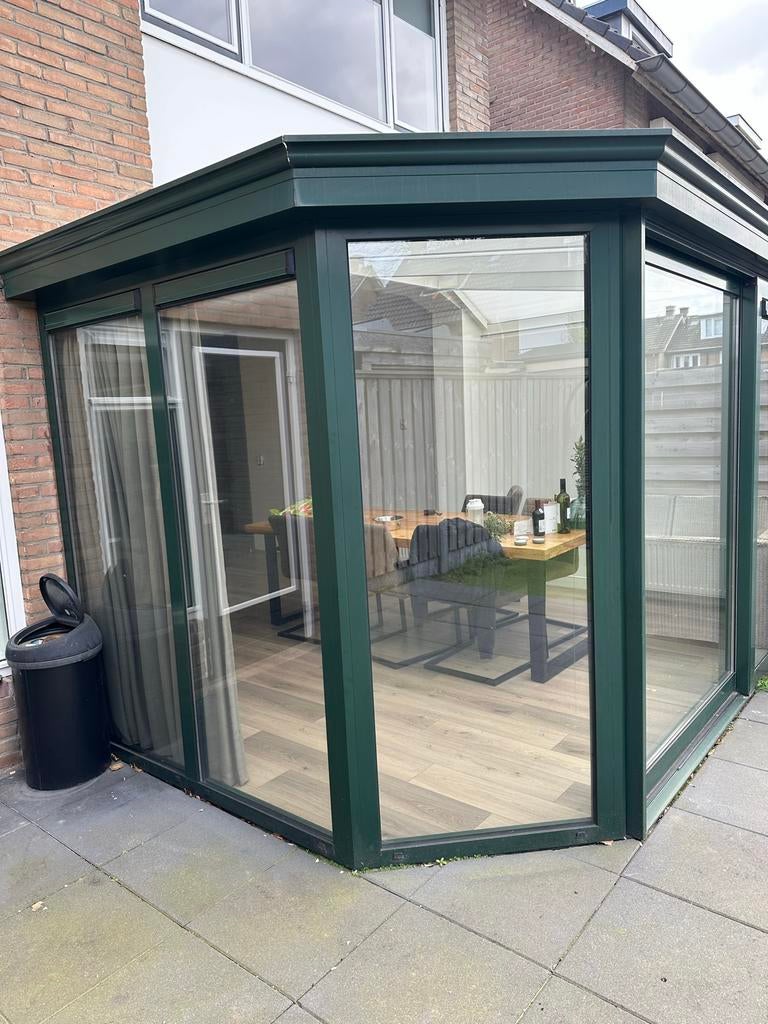 Moderne Veranda/Serre met Dubbel Glas en Zonwering, Tuin en Terras, Overkappingen, Ophalen of Verzenden, Gebruikt, Serre